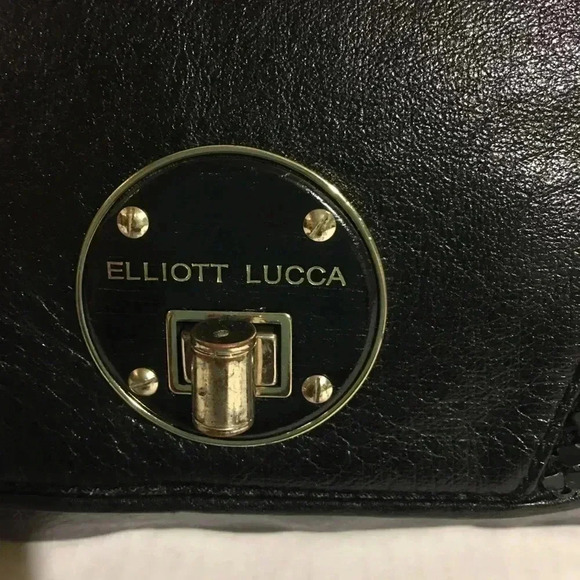 Elliott Lucca Black leather crossbody handbag - Picture 4 of 8